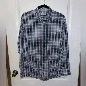 Peter‎ Millar plaid button up shirt size medium